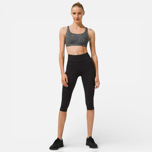 LULULEMON Energy Medium Support Jacquard Black Vapor Sports Bra, Size 10